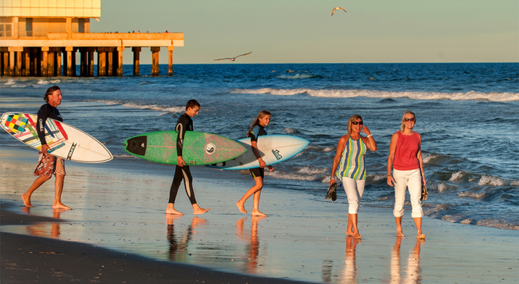 USA Atlantic City Strand Surfer Foto Tour AC